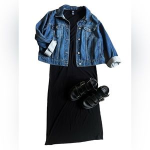 Vintage 90’s GAP Black Long Dress